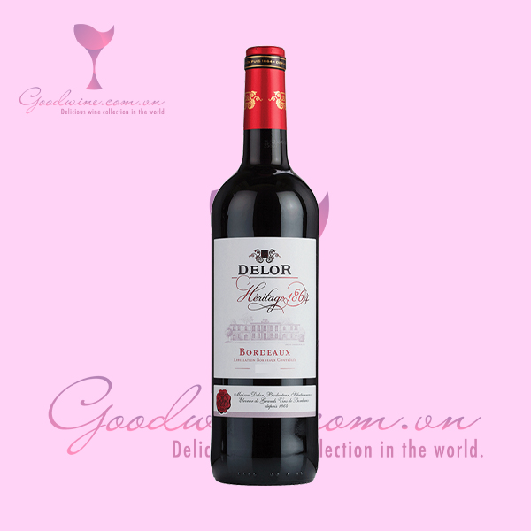 Rượu vang Pháp cao cấp – Delor Héritage 1864 Bordeaux Rouge
