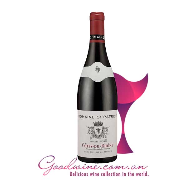 Rượu vang Domaine St Patrice Côtes-Du-Rhône nhập khẩu giá tốt tại GoodWine.com.vn